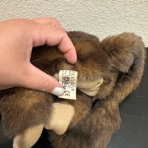 Folkmanis Brown Monkey Plush Long Tail Full Body Hand Puppet Stuffed Animal 10" - Picture 4 of 4